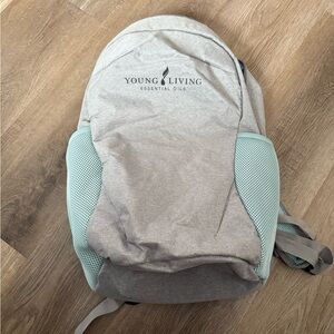 Young Living Gray and Mint Backpack